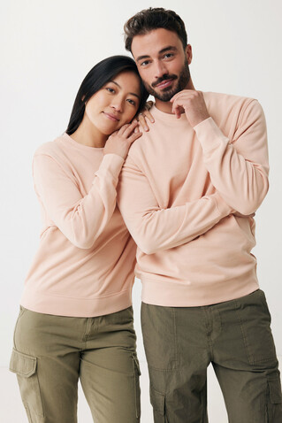 IQONIQ Etosha Lightweight Sweater aus recycelter Baumwolle peach nectar bedrucken, Art.-Nr. T9303.038.M