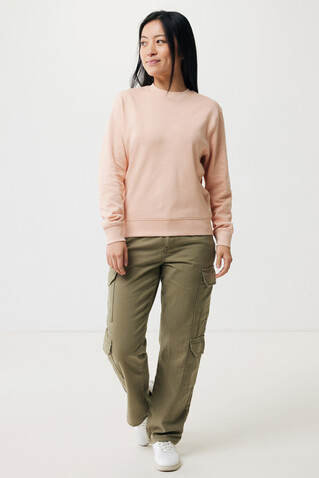 IQONIQ Etosha Lightweight Sweater aus recycelter Baumwolle peach nectar bedrucken, Art.-Nr. T9303.038.M