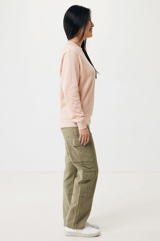 IQONIQ Etosha Lightweight Sweater aus recycelter Baumwolle peach nectar bedrucken, Art.-Nr. T9303.038.M