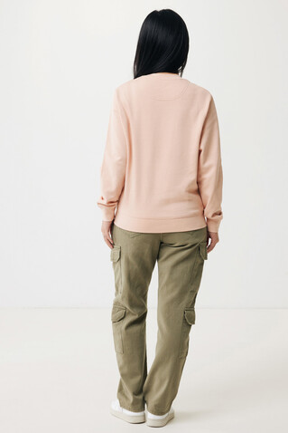 IQONIQ Etosha Lightweight Sweater aus recycelter Baumwolle peach nectar bedrucken, Art.-Nr. T9303.038.M