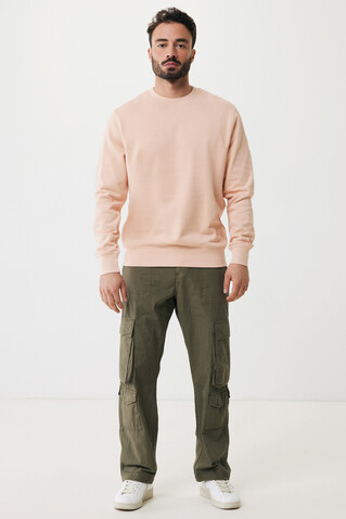 IQONIQ Etosha Lightweight Sweater aus recycelter Baumwolle peach nectar bedrucken, Art.-Nr. T9303.038.M