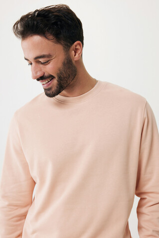 IQONIQ Etosha Lightweight Sweater aus recycelter Baumwolle peach nectar bedrucken, Art.-Nr. T9303.038.M