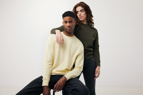 IQONIQ Etosha Lightweight Sweater aus recycelter Baumwolle cream yellow bedrucken, Art.-Nr. T9303.036.XXXL IQONIQ Etosha Lightweight Sweater aus recycelter Baumwolle cream yellow bedrucken, Art.-Nr. T9303.036.XXXL