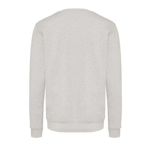 IQONIQ Etosha Lightweight Sweater aus recycelter Baumwolle light heather grey bedrucken, Art.-Nr. T9303.032.XXXL