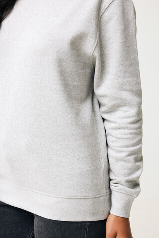 IQONIQ Etosha Lightweight Sweater aus recycelter Baumwolle light heather grey bedrucken, Art.-Nr. T9303.032.XXXL