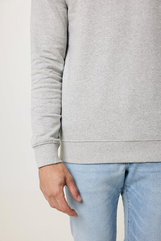 IQONIQ Etosha Lightweight Sweater aus recycelter Baumwolle light heather grey bedrucken, Art.-Nr. T9303.032.XXXL