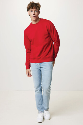 IQONIQ Etosha Lightweight Sweater aus recycelter Baumwolle rot bedrucken, Art.-Nr. T9303.029.XS IQONIQ Etosha Lightweight Sweater aus recycelter Baumwolle rot bedrucken, Art.-Nr. T9303.029.XS