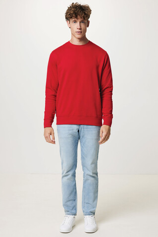 IQONIQ Etosha Lightweight Sweater aus recycelter Baumwolle rot bedrucken, Art.-Nr. T9303.029.XS IQONIQ Etosha Lightweight Sweater aus recycelter Baumwolle rot bedrucken, Art.-Nr. T9303.029.XS