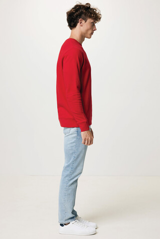 IQONIQ Etosha Lightweight Sweater aus recycelter Baumwolle rot bedrucken, Art.-Nr. T9303.029.XS IQONIQ Etosha Lightweight Sweater aus recycelter Baumwolle rot bedrucken, Art.-Nr. T9303.029.XS