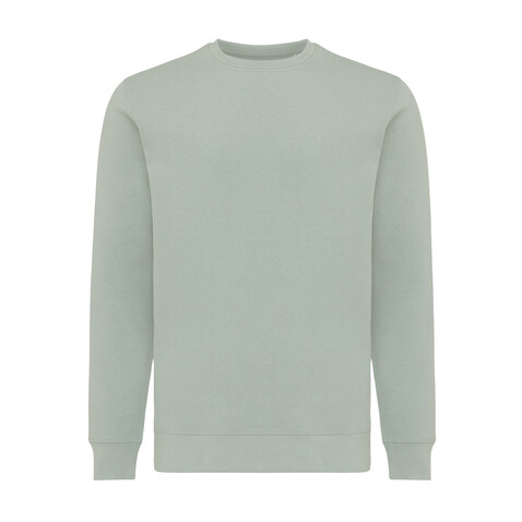 IQONIQ Etosha Lightweight Sweater aus recycelter Baumwolle Iceberg green bedrucken, Art.-Nr. T9303.023.M