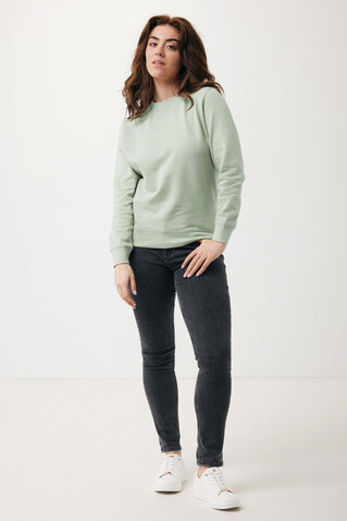 IQONIQ Etosha Lightweight Sweater aus recycelter Baumwolle Iceberg green bedrucken, Art.-Nr. T9303.023.M