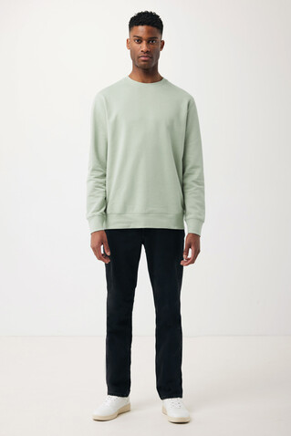 IQONIQ Etosha Lightweight Sweater aus recycelter Baumwolle Iceberg green bedrucken, Art.-Nr. T9303.023.M