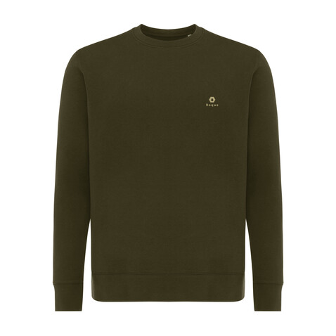 IQONIQ Etosha Lightweight Sweater aus recycelter Baumwolle khaki bedrucken, Art.-Nr. T9303.020.L IQONIQ Etosha Lightweight Sweater aus recycelter Baumwolle khaki bedrucken, Art.-Nr. T9303.020.L