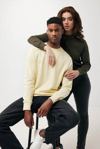 IQONIQ Etosha Lightweight Sweater aus recycelter Baumwolle khaki bedrucken, Art.-Nr. T9303.020.L IQONIQ Etosha Lightweight Sweater aus recycelter Baumwolle khaki bedrucken, Art.-Nr. T9303.020.L
