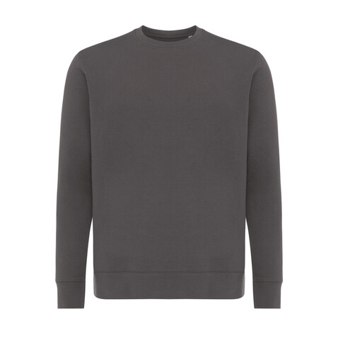 IQONIQ Etosha Lightweight Sweater aus recycelter Baumwolle anthrazit bedrucken, Art.-Nr. T9303.019.XS