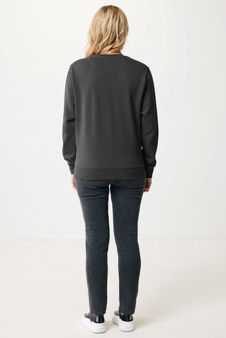 IQONIQ Etosha Lightweight Sweater aus recycelter Baumwolle anthrazit bedrucken, Art.-Nr. T9303.019.XS