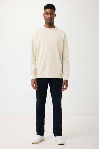 IQONIQ Etosha Lightweight Sweater aus recycelter Baumwolle natural raw bedrucken, Art.-Nr. T9303.018.L