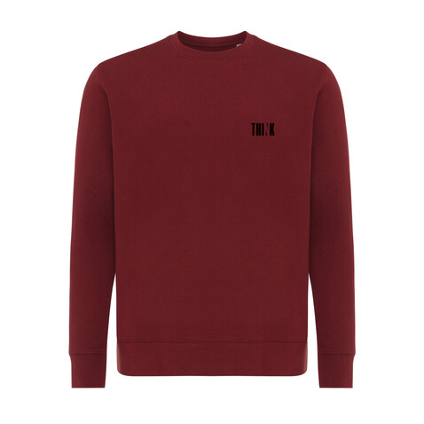 IQONIQ Etosha Lightweight Sweater aus recycelter Baumwolle burgunderrot bedrucken, Art.-Nr. T9303.007.L IQONIQ Etosha Lightweight Sweater aus recycelter Baumwolle burgunderrot bedrucken, Art.-Nr. T9303.007.L