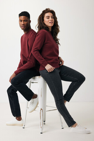 IQONIQ Etosha Lightweight Sweater aus recycelter Baumwolle burgunderrot bedrucken, Art.-Nr. T9303.007.L IQONIQ Etosha Lightweight Sweater aus recycelter Baumwolle burgunderrot bedrucken, Art.-Nr. T9303.007.L