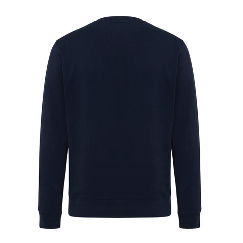 IQONIQ Etosha Lightweight Sweater aus recycelter Baumwolle navy blau bedrucken, Art.-Nr. T9303.002.5XL