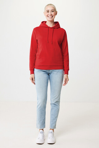 IQONIQ Jasper Hoodie aus recycelter Baumwolle rot bedrucken, Art.-Nr. T9400.029.L IQONIQ Jasper Hoodie aus recycelter Baumwolle rot bedrucken, Art.-Nr. T9400.029.L