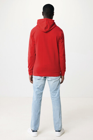 IQONIQ Jasper Hoodie aus recycelter Baumwolle rot bedrucken, Art.-Nr. T9400.029.L IQONIQ Jasper Hoodie aus recycelter Baumwolle rot bedrucken, Art.-Nr. T9400.029.L