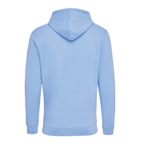 IQONIQ Jasper Hoodie aus recycelter Baumwolle sky blue bedrucken, Art.-Nr. T9400.022.XXL