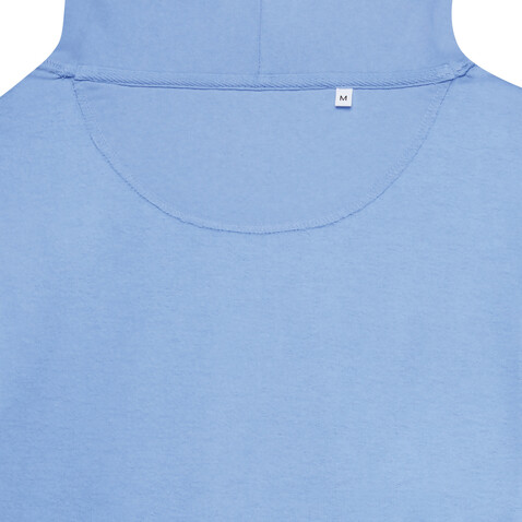 IQONIQ Jasper Hoodie aus recycelter Baumwolle sky blue bedrucken, Art.-Nr. T9400.022.XXL