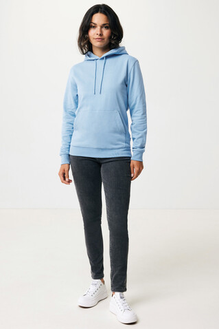 IQONIQ Jasper Hoodie aus recycelter Baumwolle sky blue bedrucken, Art.-Nr. T9400.022.XXL
