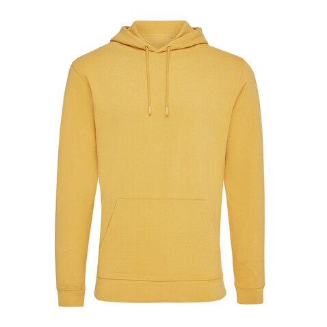 IQONIQ Jasper Hoodie aus recycelter Baumwolle ochre yellow bedrucken, Art.-Nr. T9400.021.XS IQONIQ Jasper Hoodie aus recycelter Baumwolle ochre yellow bedrucken, Art.-Nr. T9400.021.XS