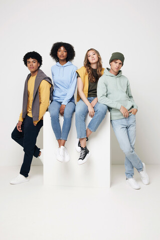 IQONIQ Jasper Hoodie aus recycelter Baumwolle ochre yellow bedrucken, Art.-Nr. T9400.021.XS IQONIQ Jasper Hoodie aus recycelter Baumwolle ochre yellow bedrucken, Art.-Nr. T9400.021.XS