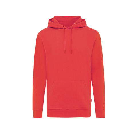 IQONIQ Jasper Hoodie aus recycelter Baumwolle luscious red bedrucken, Art.-Nr. T9400.008.XL