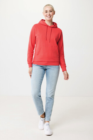 IQONIQ Jasper Hoodie aus recycelter Baumwolle luscious red bedrucken, Art.-Nr. T9400.008.XL