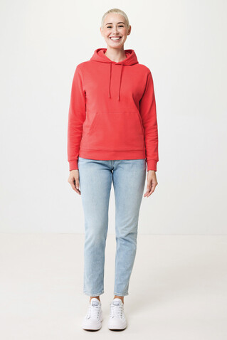 IQONIQ Jasper Hoodie aus recycelter Baumwolle luscious red bedrucken, Art.-Nr. T9400.008.XL