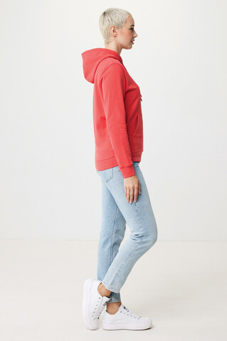 IQONIQ Jasper Hoodie aus recycelter Baumwolle luscious red bedrucken, Art.-Nr. T9400.008.XL