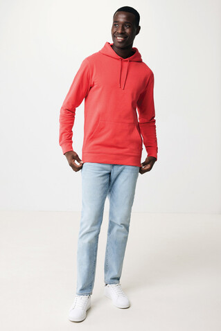 IQONIQ Jasper Hoodie aus recycelter Baumwolle luscious red bedrucken, Art.-Nr. T9400.008.XL