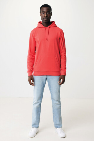 IQONIQ Jasper Hoodie aus recycelter Baumwolle luscious red bedrucken, Art.-Nr. T9400.008.XL