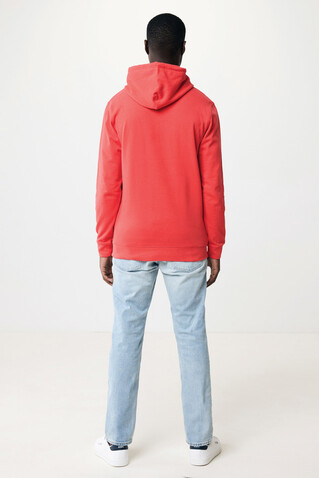 IQONIQ Jasper Hoodie aus recycelter Baumwolle luscious red bedrucken, Art.-Nr. T9400.008.XL