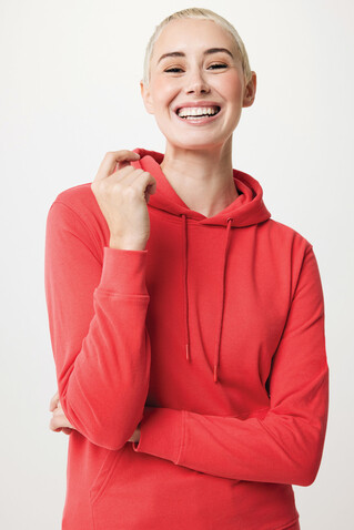 IQONIQ Jasper Hoodie aus recycelter Baumwolle luscious red bedrucken, Art.-Nr. T9400.008.XL