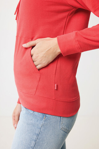 IQONIQ Jasper Hoodie aus recycelter Baumwolle luscious red bedrucken, Art.-Nr. T9400.008.XL