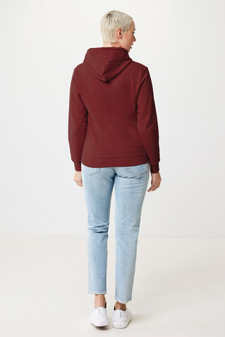 IQONIQ Jasper Hoodie aus recycelter Baumwolle burgunderrot bedrucken, Art.-Nr. T9400.007.XXXL