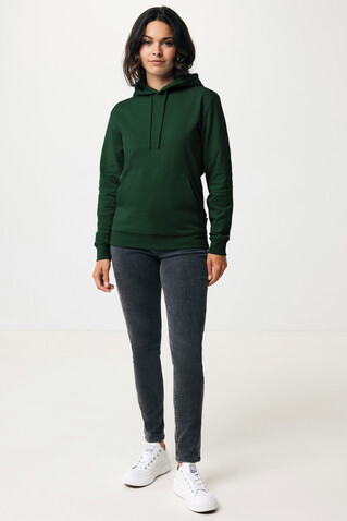 IQONIQ Jasper Hoodie aus recycelter Baumwolle forest green bedrucken, Art.-Nr. T9400.005.XXS