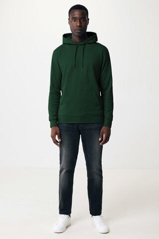 IQONIQ Jasper Hoodie aus recycelter Baumwolle forest green bedrucken, Art.-Nr. T9400.005.XXS