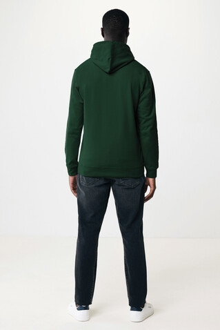 IQONIQ Jasper Hoodie aus recycelter Baumwolle forest green bedrucken, Art.-Nr. T9400.005.XXS
