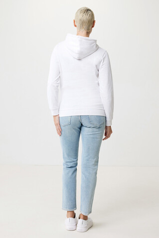IQONIQ Jasper Hoodie aus recycelter Baumwolle recycled white bedrucken, Art.-Nr. T9400.004.XL