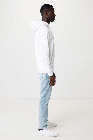 IQONIQ Jasper Hoodie aus recycelter Baumwolle recycled white bedrucken, Art.-Nr. T9400.004.XL