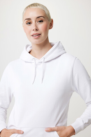 IQONIQ Jasper Hoodie aus recycelter Baumwolle recycled white bedrucken, Art.-Nr. T9400.004.XL