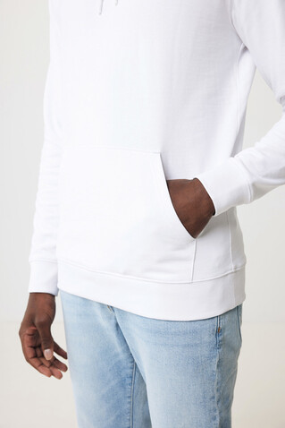 IQONIQ Jasper Hoodie aus recycelter Baumwolle recycled white bedrucken, Art.-Nr. T9400.004.XL