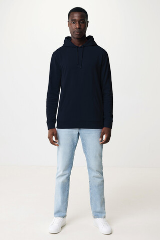 IQONIQ Jasper Hoodie aus recycelter Baumwolle navy blau bedrucken, Art.-Nr. T9400.002.S IQONIQ Jasper Hoodie aus recycelter Baumwolle navy blau bedrucken, Art.-Nr. T9400.002.S