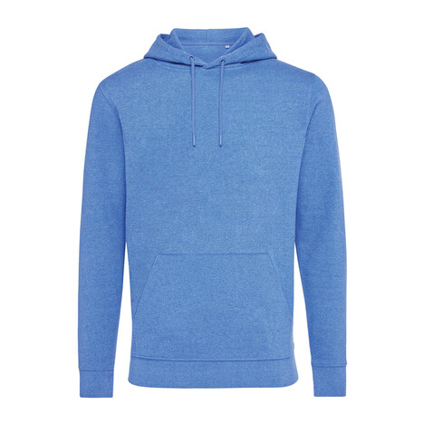 IQONIQ Torres ungefärbter Hoodie aus recycelter Baumwolle heather blue bedrucken, Art.-Nr. T9401.024.M IQONIQ Torres ungefärbter Hoodie aus recycelter Baumwolle heather blue bedrucken, Art.-Nr. T9401.024.M